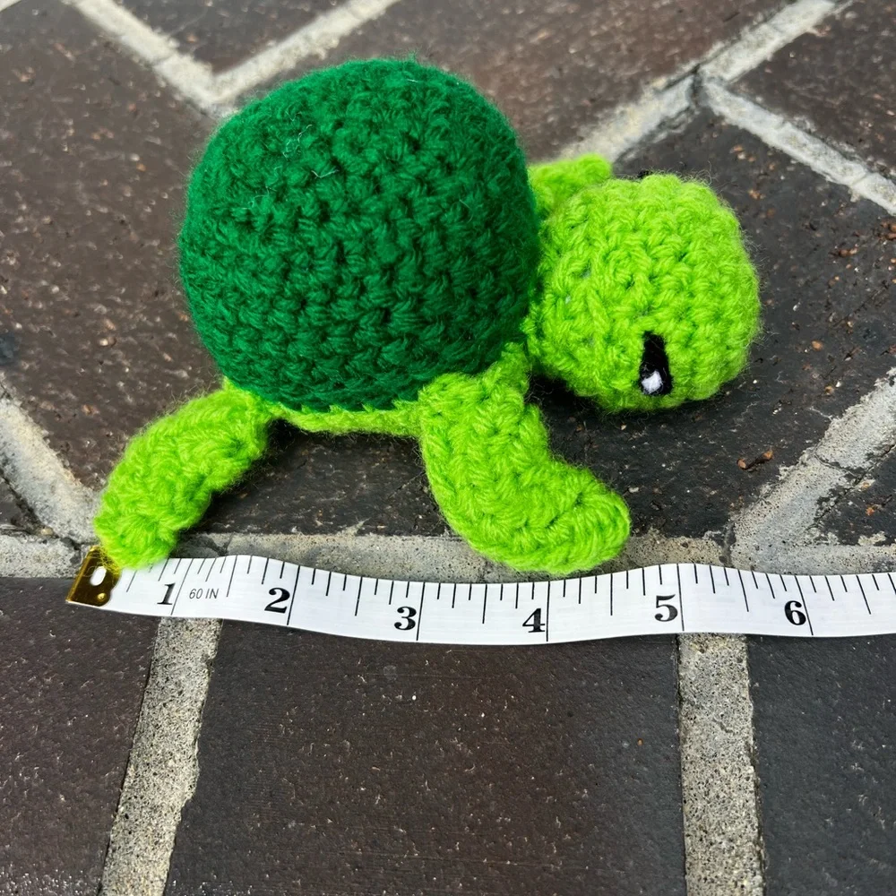Hand Crocheted Sea Turtle Stuffed Animal Plushie! - Picture 7 of 8